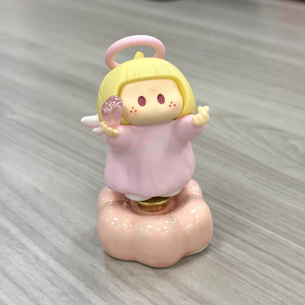 Cute Angel Cloud Base Bobblehead Figurine — XOXO & Heartbeat Series