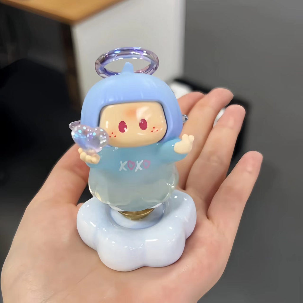 Cute Angel Cloud Base Bobblehead Figurine — XOXO & Heartbeat Series