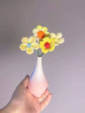 Jingdezhen Handcrafted Miniature Ceramic Vase with Porcelain Flower Bouquet — Multi-Style Collection