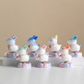 Lucky Fortune Horse Bobblehead Figurine — Pearl Necklace & Fu Charm Cloud Base Series