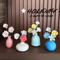 Holiday · A Way to Home — Jingdezhen Ceramic Mixed Flower Bouquet Mini Vase Collection