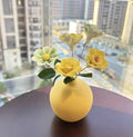 Jingdezhen Ceramic Rose Bouquet — Speckle-Glaze Round Belly & Teardrop Vase Collection