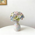 Jingdezhen Ceramic Pastel Dream Bouquet — Mosaic & Crackle Glaze Vase Collection