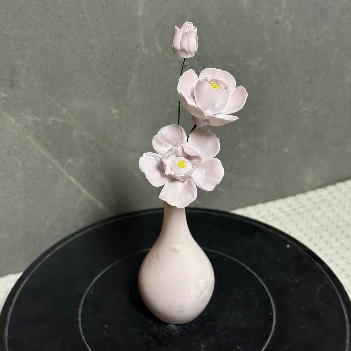 Jingdezhen Ceramic Flower Bouquet — Crackle Glaze Teardrop Bud Vase Collection