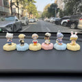 Cute Cloud Base Character Figurine Complete Collection Set — Car Dashboard & Desk Decor