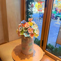 Jingdezhen Ceramic Café Window Bouquet — Petal-Relief & Mosaic Glaze Vase Collection